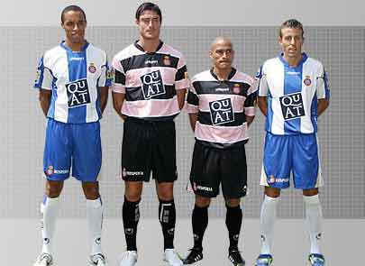 Temporada 07 - 08 Espanyol Home and Away shirt
