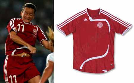 07 Women 's World Cup Denmark Women' s Home and Away shirt