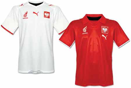 Camisetas polacas para la temporada 08 - 09