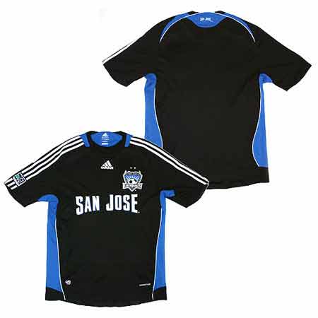 Camisetas de casa y de campo para el terremoto de San José 2008