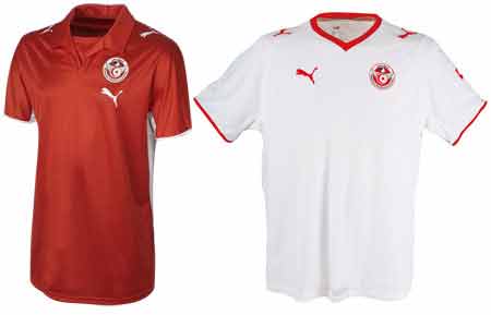 Camisetas tunecinas para la temporada 08 - 09