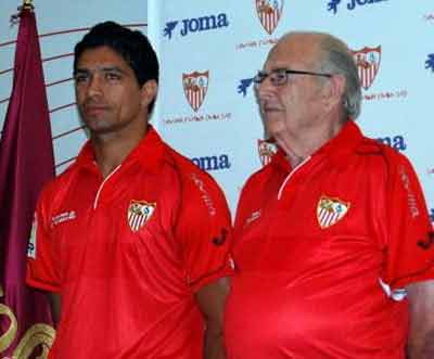 Sevilla 09 - 10 Home and Go shirts