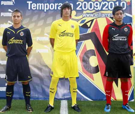 Villarreal 09 - 10 Home and Go shirts