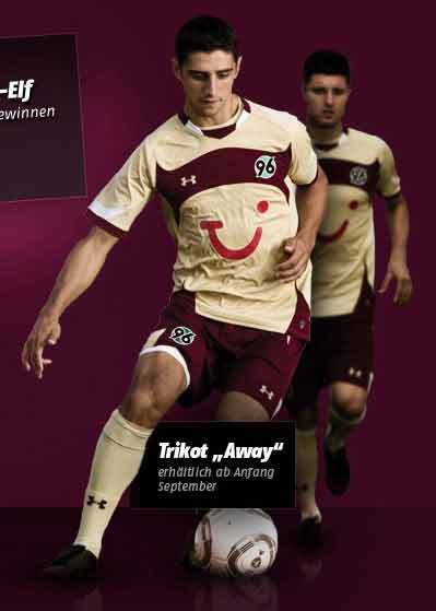 Hannover 96 Home and Go shirts 2010 - 11