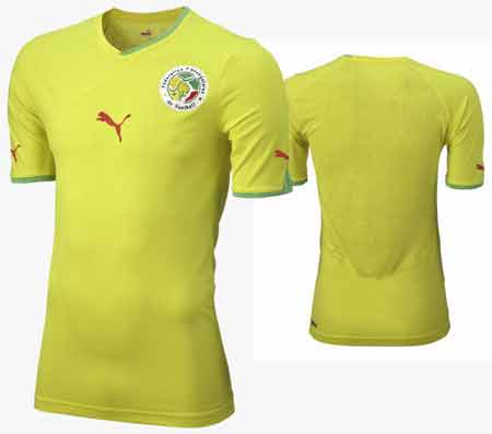Camisetas nacionales y extranjeras de Senegal para la temporada 10 - 12