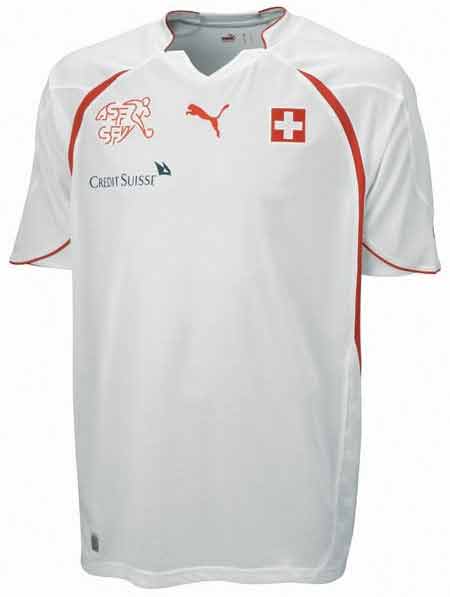 Nueva camiseta de la Copa del Mundo 2010 para Suiza