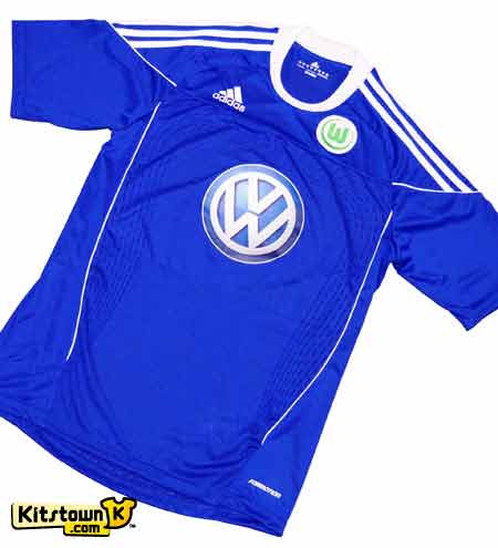 Segunda camisa de salida de Wolfsburg 2010 - 11