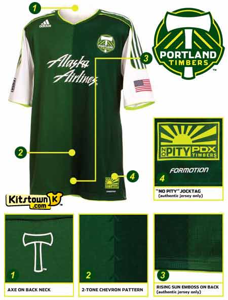 Portland Forest 2011 Home and off Court shirts