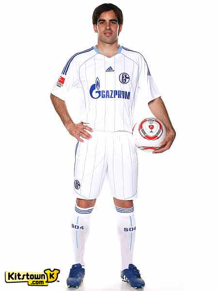 Schalke 04 2011 - 12 away and second Away shirts