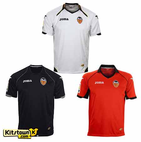 Camisetas de Valencia para la temporada 2011 - 12