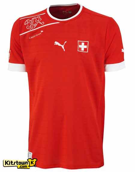 Camisa de casa Suiza 2012 - 13