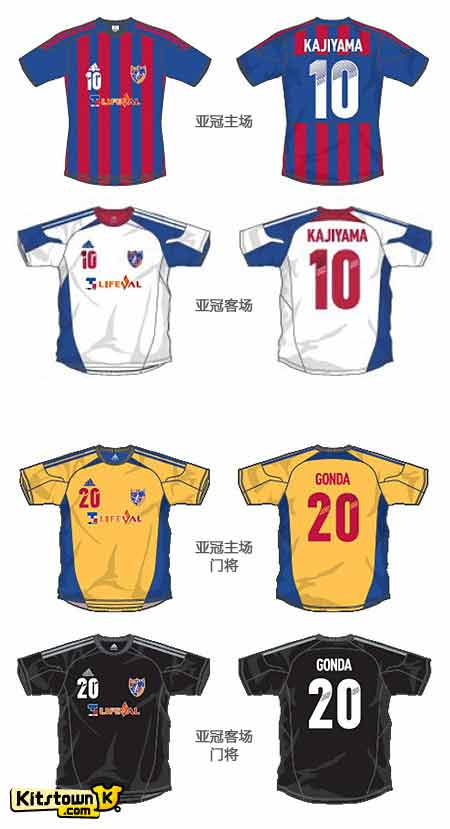 Tokyo FC 2012 Asian Champions League Home and outside Jersey