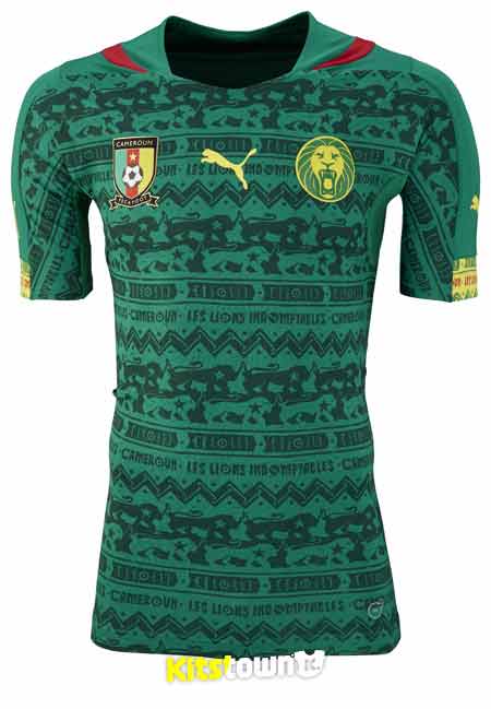 Camisetas de la selección nacional de Camerún para la Copa del Mundo 2014