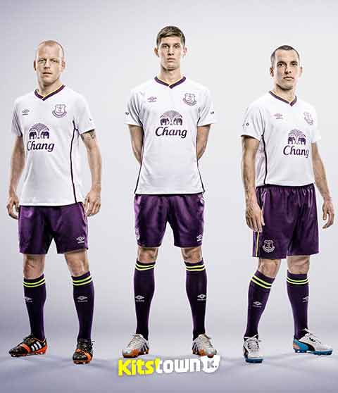 Segunda camisa de salida de Everton 2014 - 15