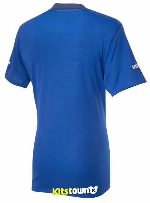 La camisa de casa de Everton para la temporada 2014 - 15