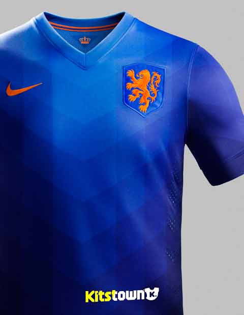 Camiseta de salida de la Copa del Mundo 2014 para la selección holandesa