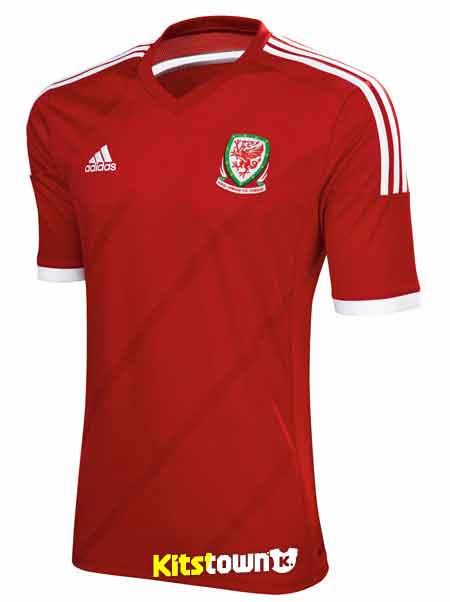 La camisa de casa de Gales para la temporada 2014