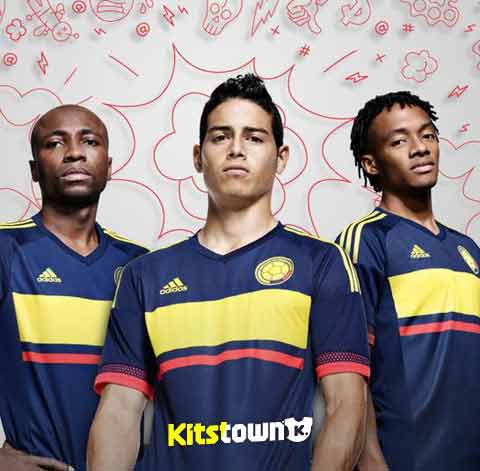 Camiseta de salida de la Copa América 2015 de Colombia