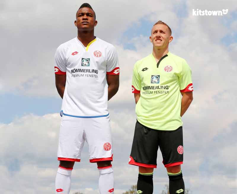 Mainz 2016 - 17 away and second Away shirts