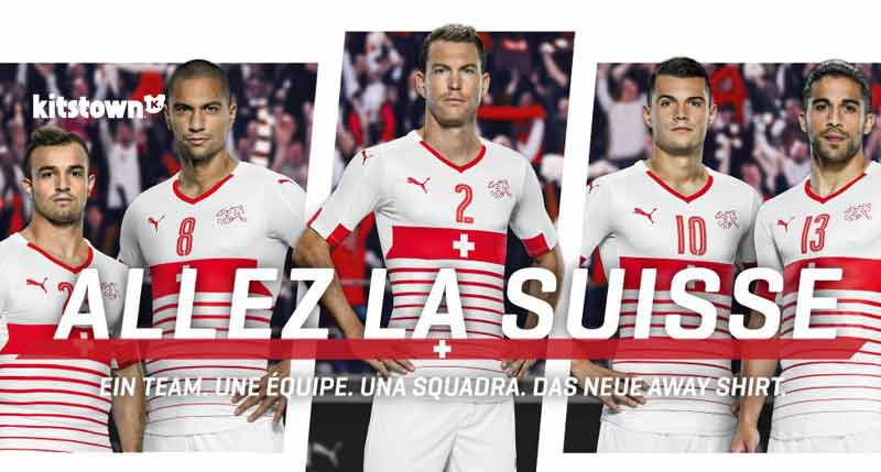 Camiseta de salida de la Copa Europea 2016 para Suiza