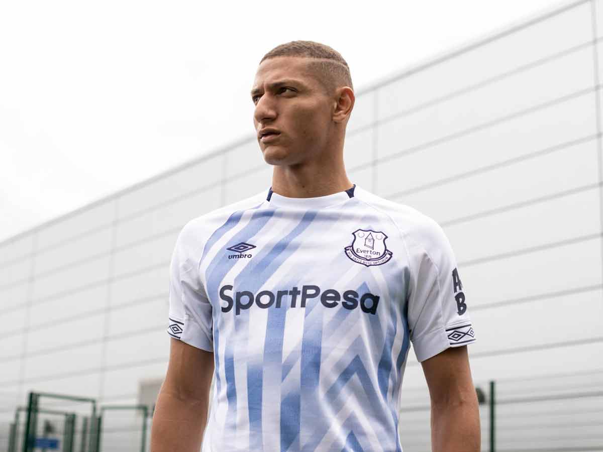 Segunda camisa de salida de Everton 2018 - 19