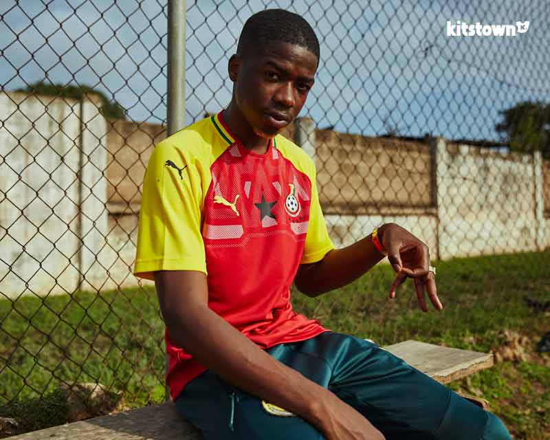 Camisa de casa de Ghana para la temporada 2018