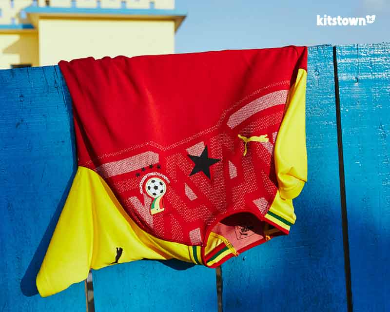 Camisa de casa de Ghana para la temporada 2018