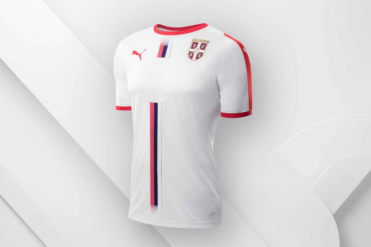 Camiseta de salida de la Copa del mundo de Serbia 2018