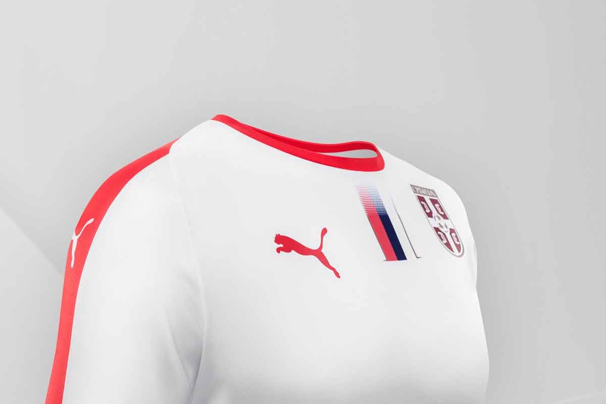 Camiseta de salida de la Copa del mundo de Serbia 2018