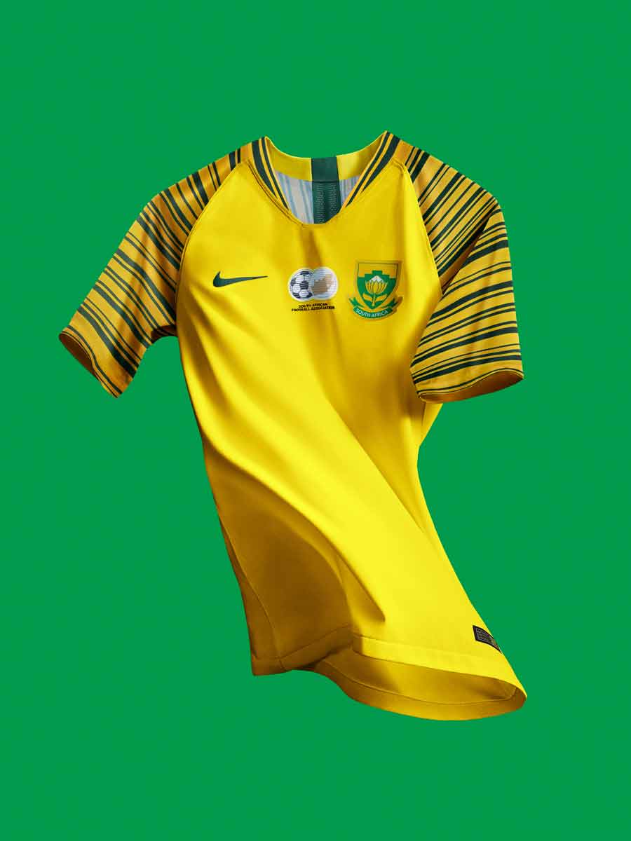 Camisetas de casa y de salida de Sudáfrica para la temporada 2018
