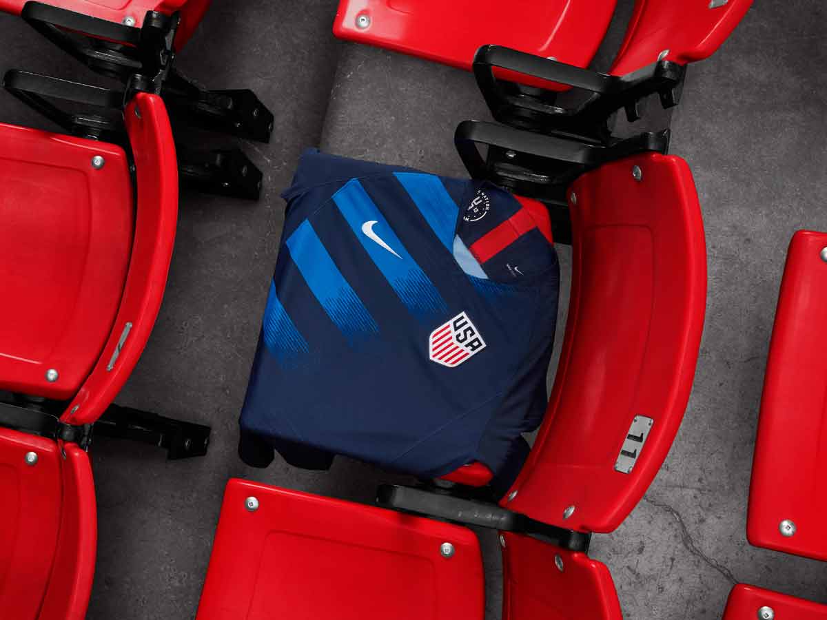 Camisetas de casa y de campo para el equipo nacional de los Estados Unidos en la temporada 2018