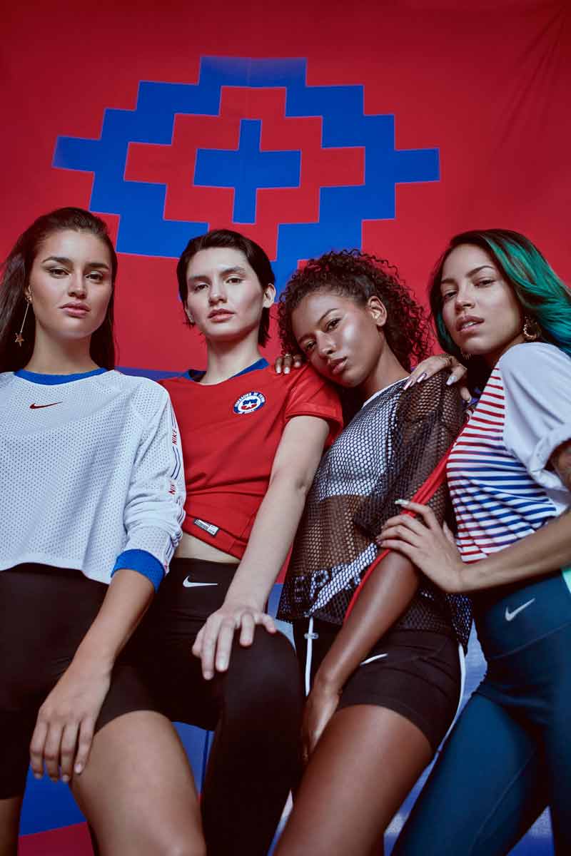 Camisetas de la selección nacional de fútbol femenino de Chile para la Copa del mundo 2019