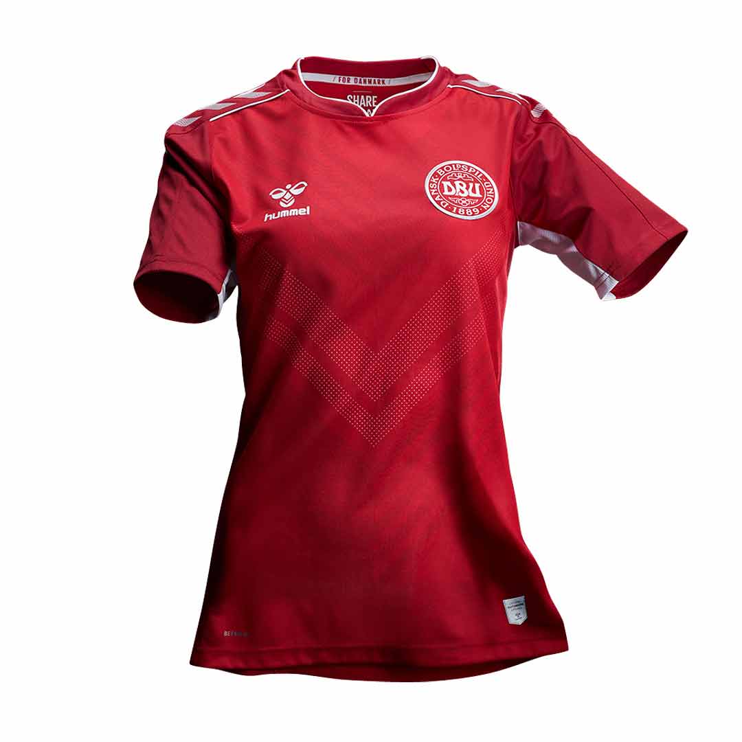 Camiseta de la selección nacional de fútbol femenino de Dinamarca para la Copa del mundo 2019