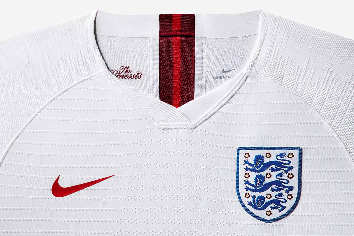 Camiseta de la selección nacional de fútbol femenino de Inglaterra para la Copa del mundo 2019