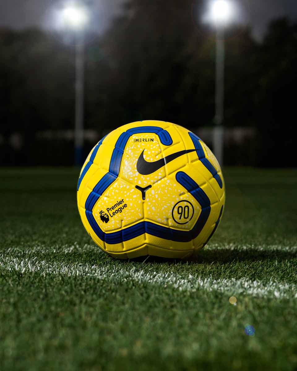 Nike Hi - vis Merlin - Balls for Premier League Winter Official Games 2019 - 20