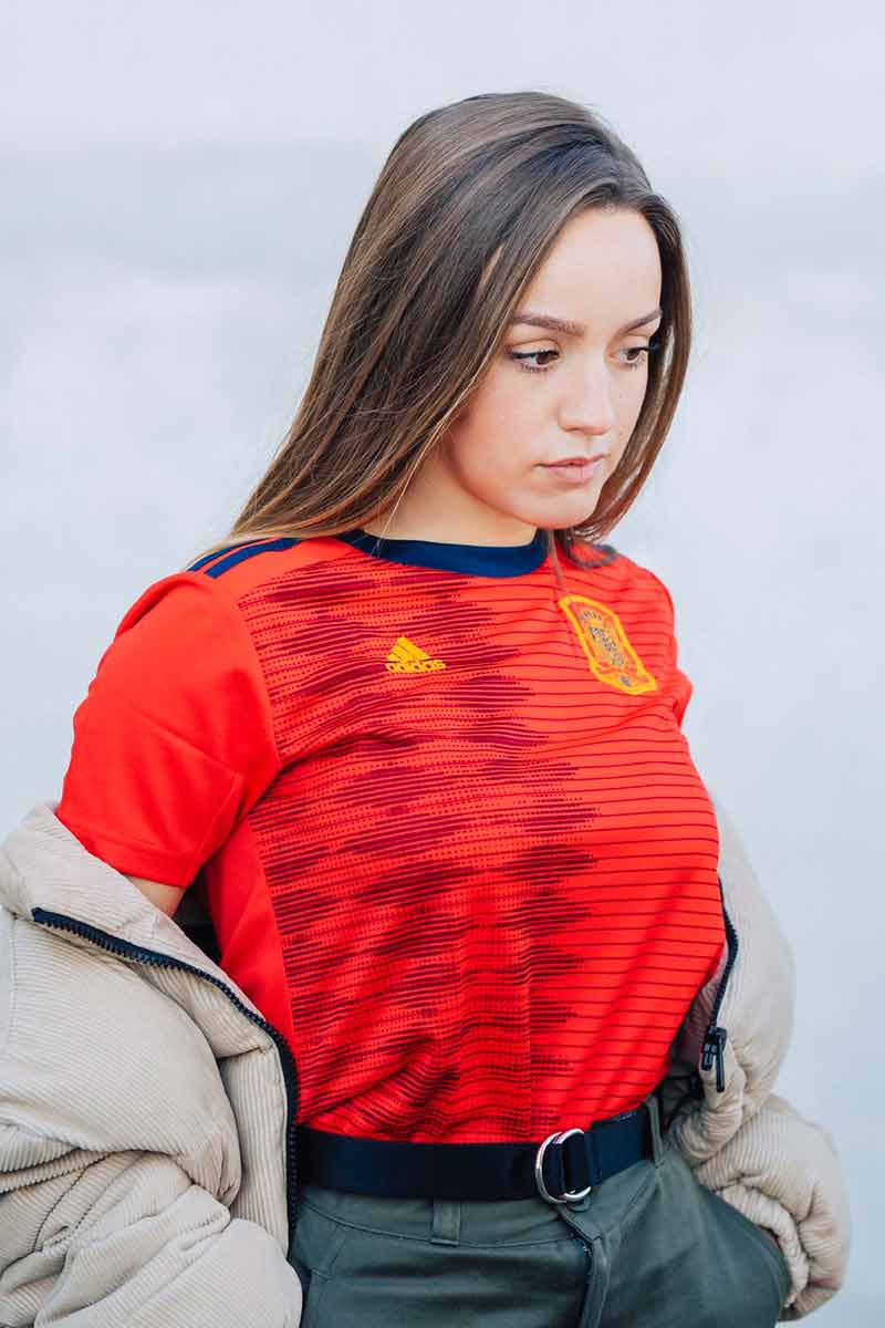 Camiseta de la Copa del mundo 2019 de la selección nacional de fútbol femenino de España