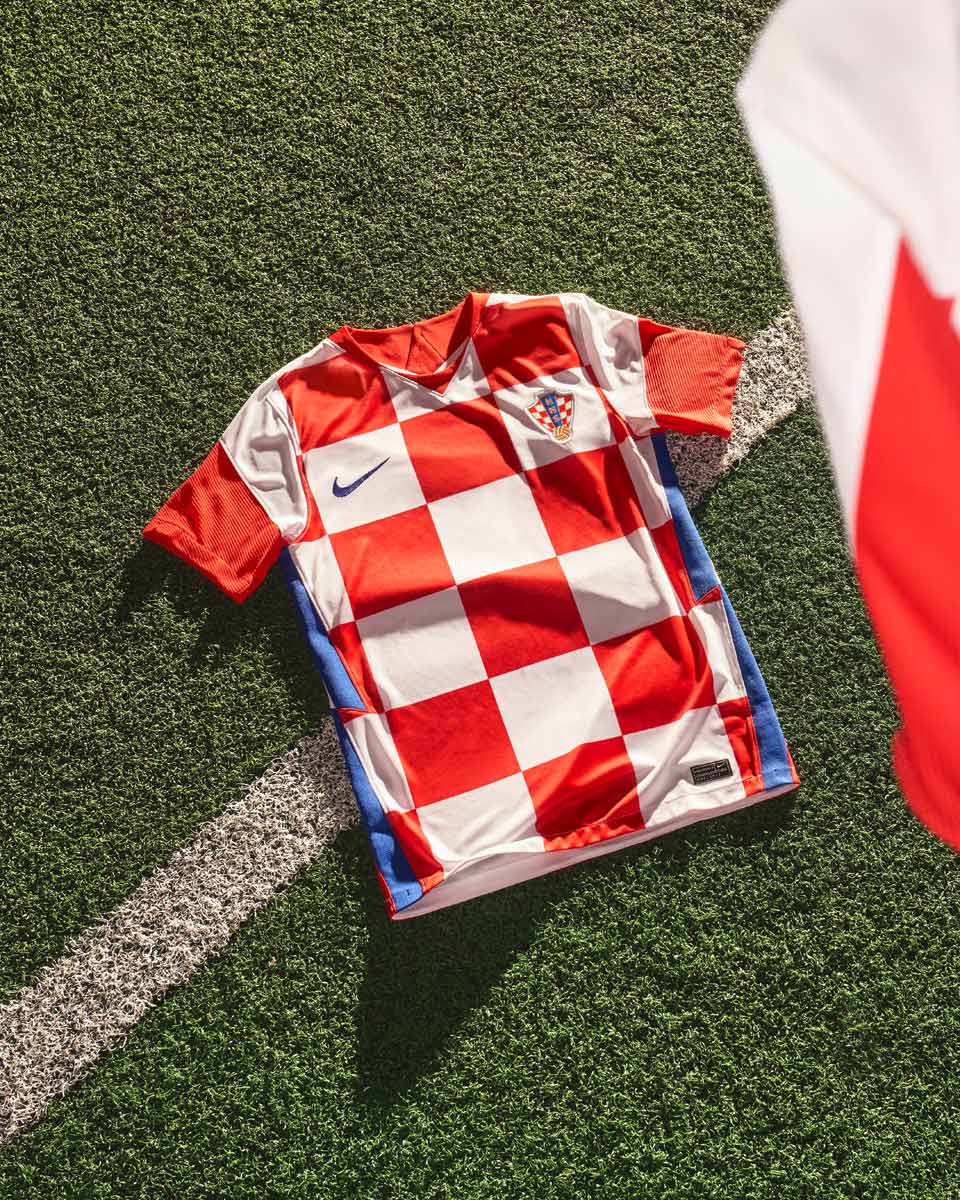 Camisas de casa y de salida para Croacia en la temporada 2020 - 21