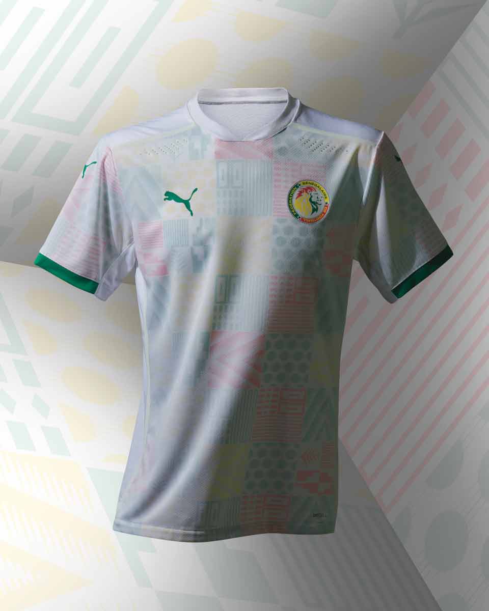Camisetas nacionales y extranjeras de Senegal para la temporada 2020 - 21