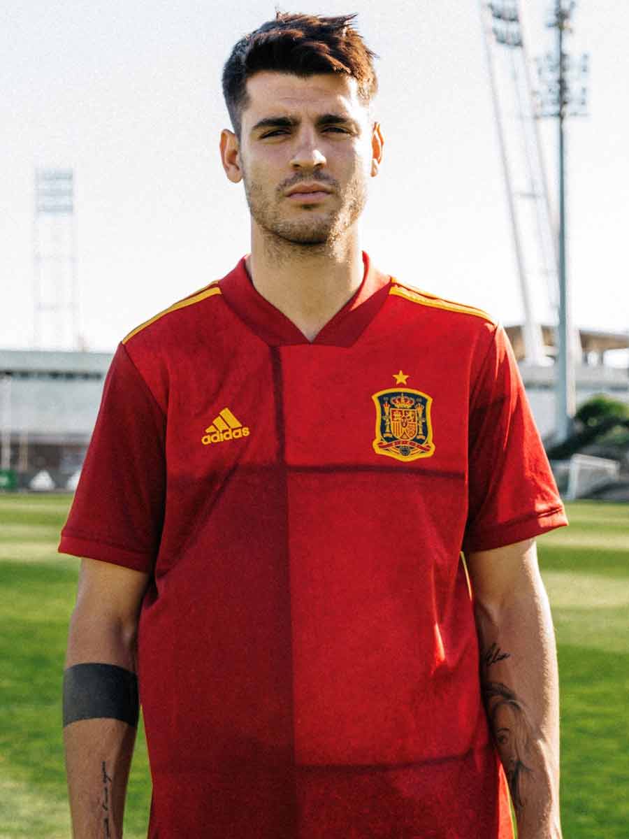 Camiseta doméstica de la copa Europa 2020 para España