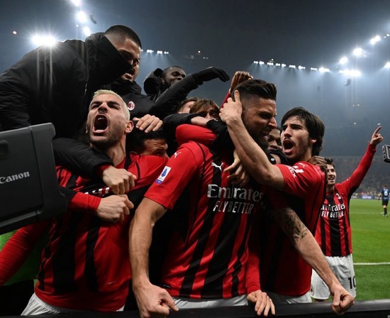 ¿El rey de la guerra civil? ¡¡ el AC Milan se mantiene invicto en la Liga de Campeones contra el equipo de la serie A con 3 victorias y 3 empates!