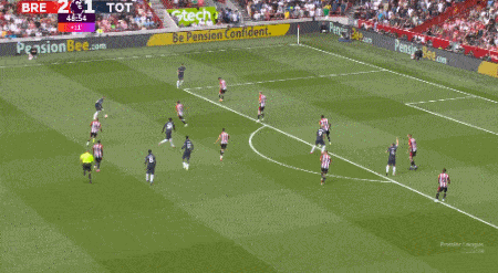Premier League - Son Heung - min entrega Romero para romper el 2 - 2 Brentford del Tottenham